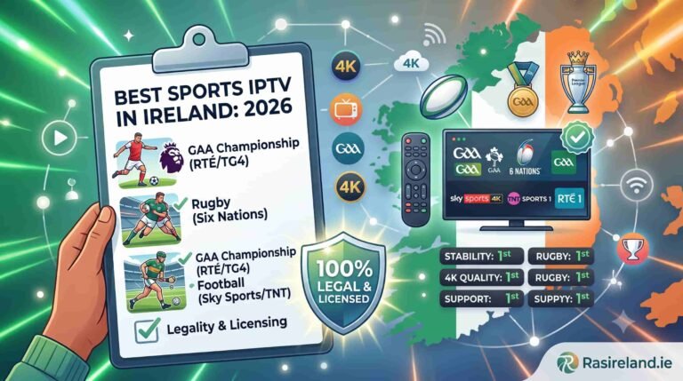 Best IPTV provider for sports in Ireland — GAA, football and rugby streaming in 4K